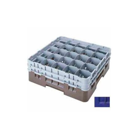 Cambro Cambro - Camrack  Glass Rack Low Profile 25 Compartments 6-1/8" Max. Ht. Navy Blue 25S534186